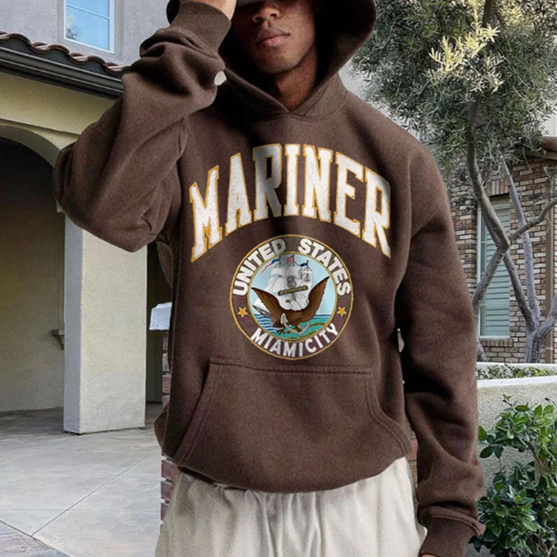 Men's Marines Casual Print Hoodie