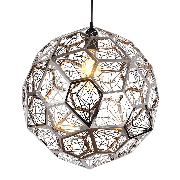 Geometric Spherical Postmodern Dining Room Chandelier Pendant Light - Appledas