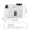 11L Camping Water Jug with Faucet Portable Water Tank for Vehicle Car Camping