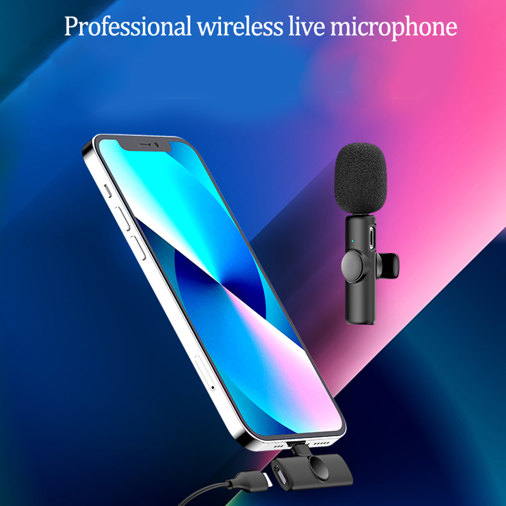 

1 to 1/2 Wireless Portable Lavalier Microphone Audio Video Record Live Mic, 1 to 2, 501 Original