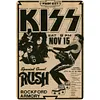KISS - Panneaux en &eacute;tain m&eacute;tallique(20*30cm/30*40cm) - Musique