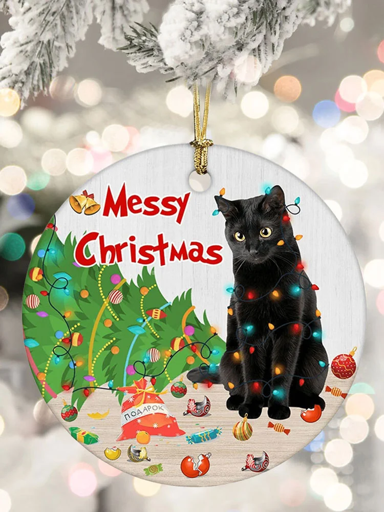 Xmas Tree Hanging Animal Pendants Cute Christmas Decorations for Cat/Dog Lover