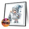 Snow Girl - Diamond Painting - Partial Special Shaped Drill(Canvas|30*30cm)