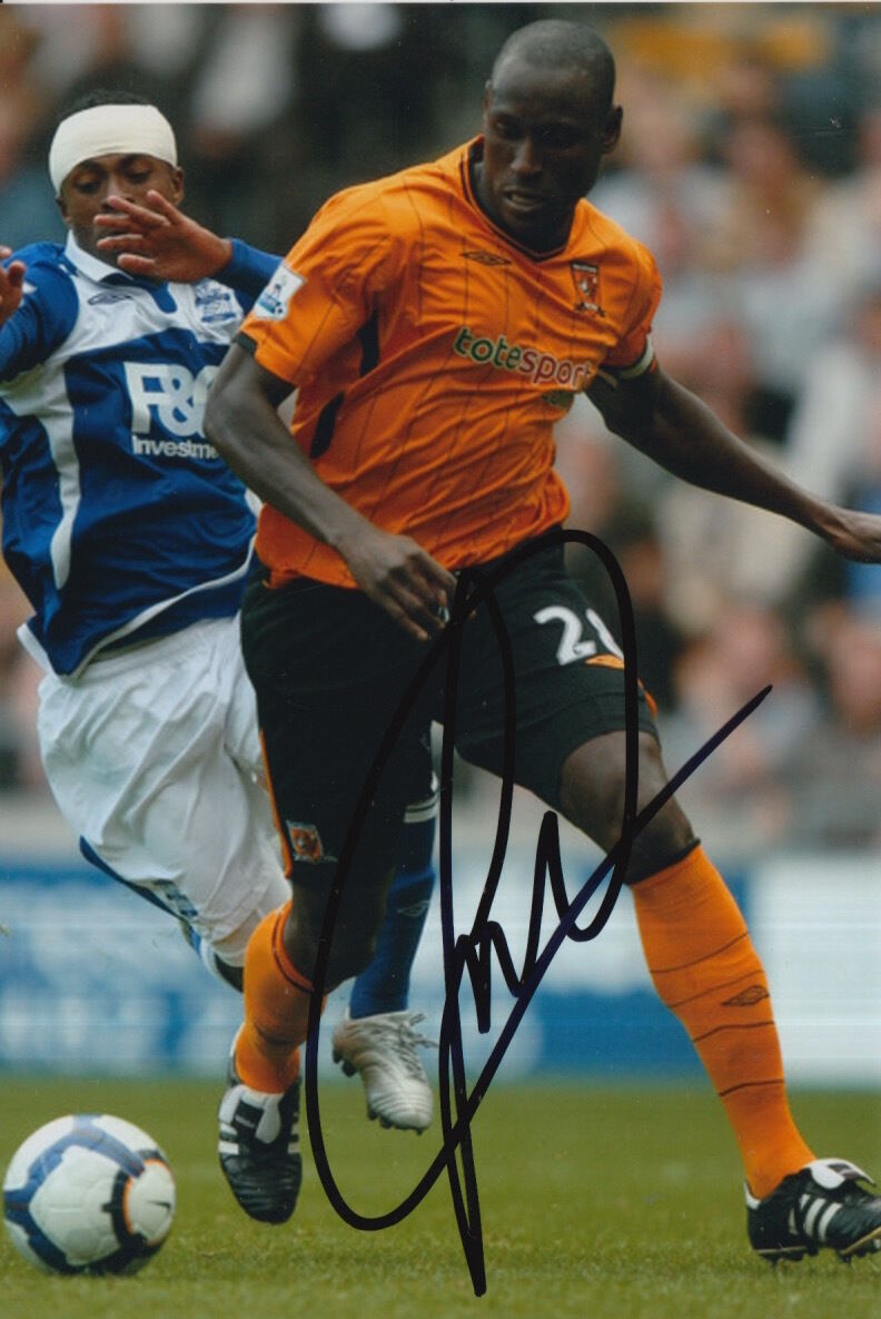 HULL CITY HAND SIGNED IBRAHIMA SONKO 6X4 Photo Poster painting.