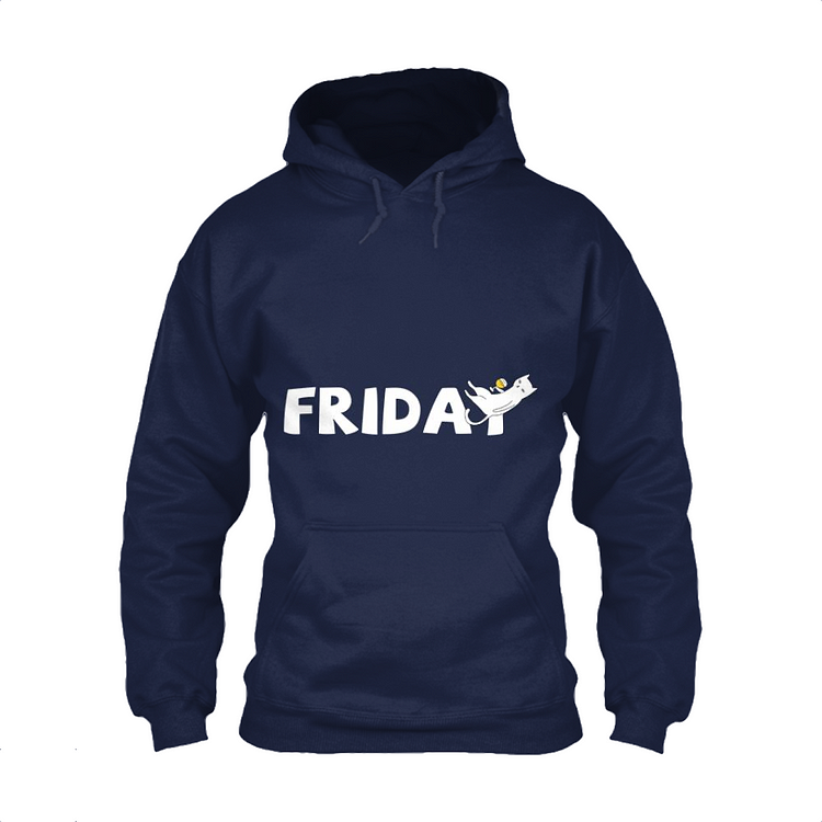 Cat Drinking Beer On Friday, Cat Classic Hoodie