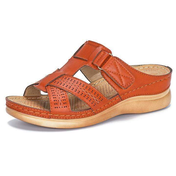 Leather Soft Footbed Arch Support Sandals 2021