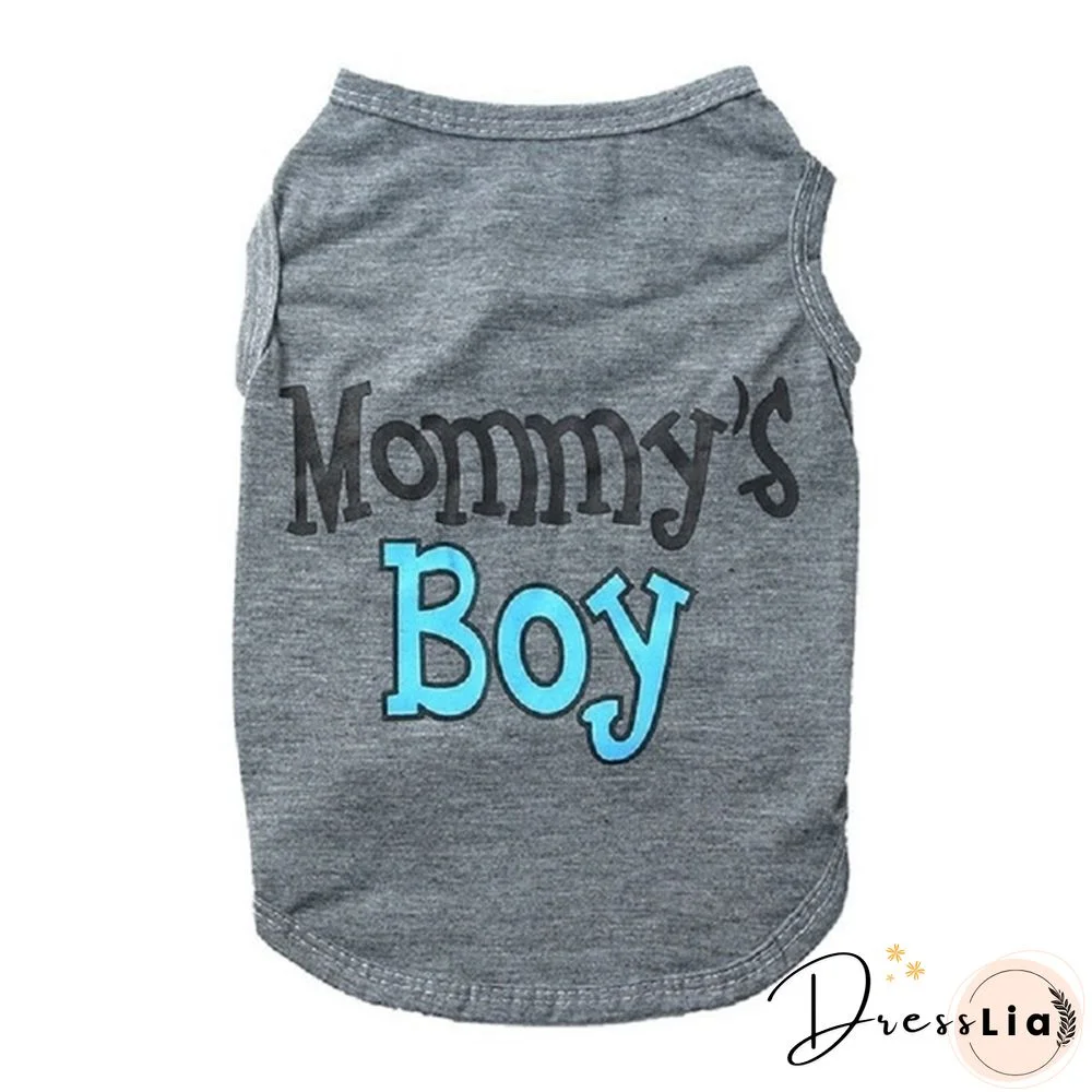 1PCS New spring and summer pet clothes breathable vest comfortable special printed personality shirt