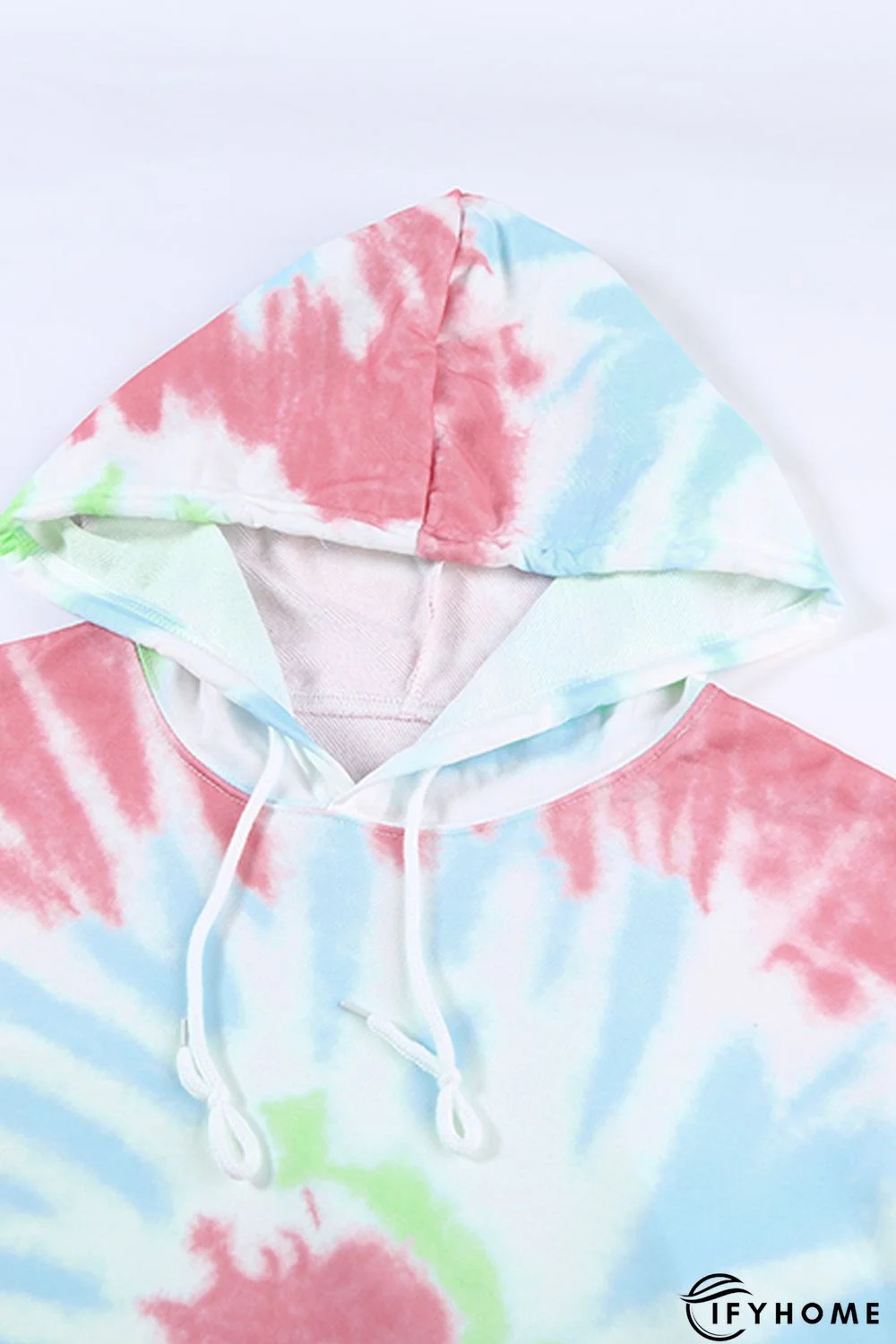 Sky Blue Tie Dye Pattern Hoodie | IFYHOME