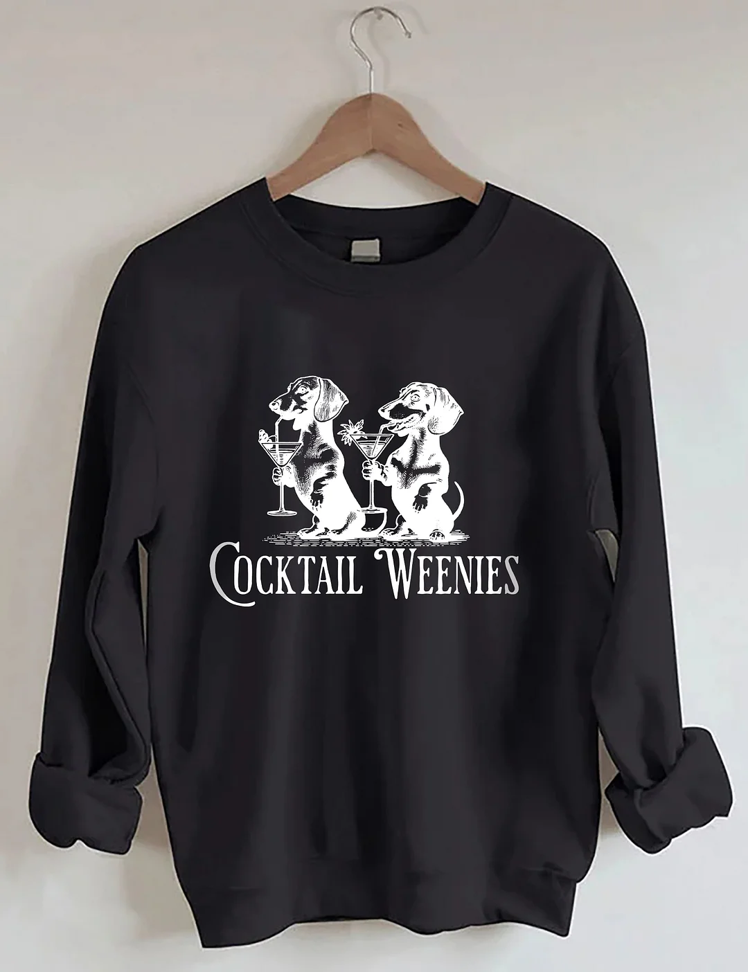 Cocktail Weenies Dachshund Sweatshirt