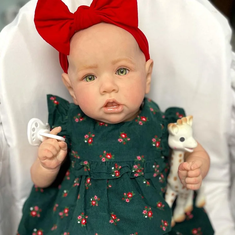  [Holiday Gift] 20" Lifelike Soft Silicone Weighted Body Toddler Reborn Baby Girl Doll Set,Holiday Gift for Kids - Reborndollsshop®-Reborndollsshop®
