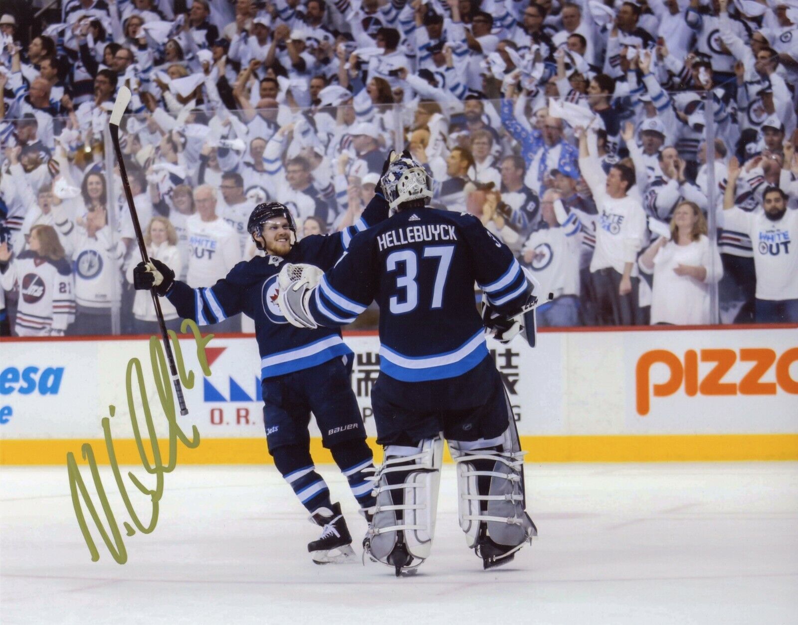 ~~ NIKOLAJ EHLERS Authentic Hand-Signed WINNIPEG JETS 8x10 Photo Poster painting ~~