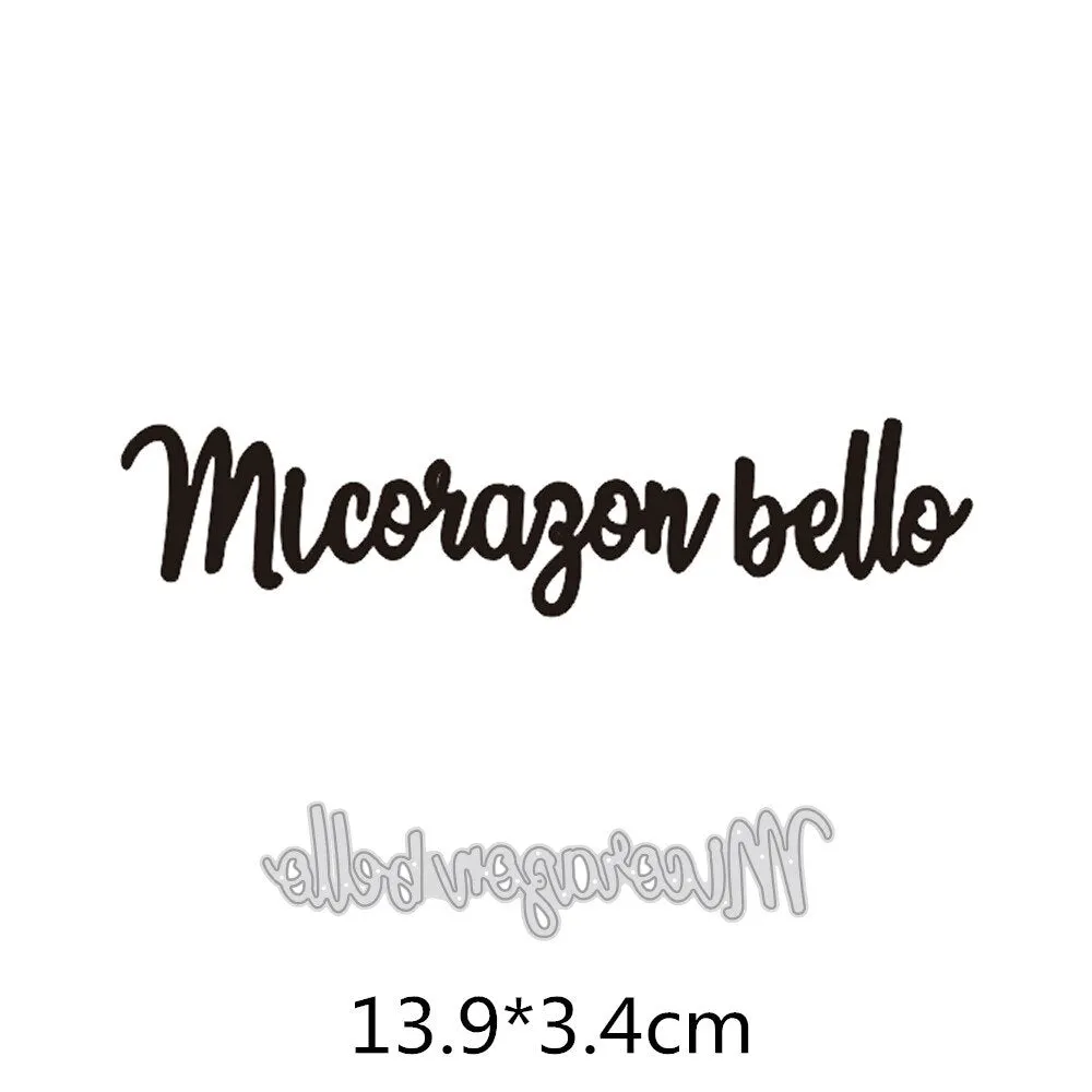 Various Spain Words Dies Cut Metal Stencil Template for DIY Embossing Paper Photo Album Gift Greeting Cards Making New Arrival
