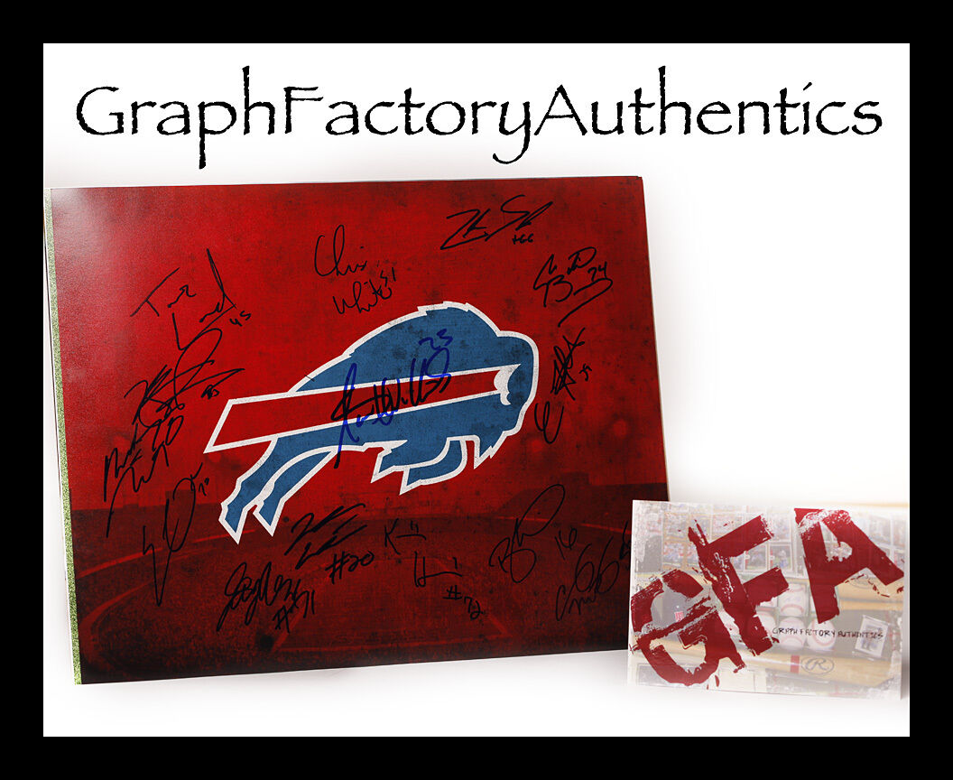 2012 *Buffalo Bills* Team Signed Autographed 11x14 Logo Photo Poster painting B2 COA GFA PROOF!