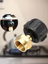 Gas Cylinder Tank Coupler Brass Propane Bottle Filler Adapter for Camping Picnic
