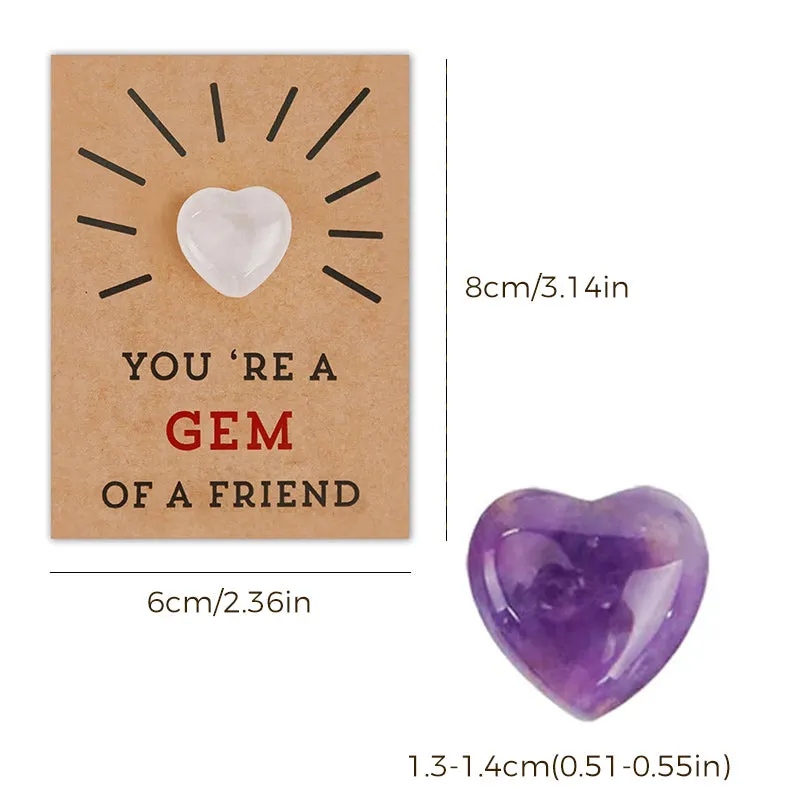 Stellaya 24 Pack Valentines Cards with Heart-Shape Crystals