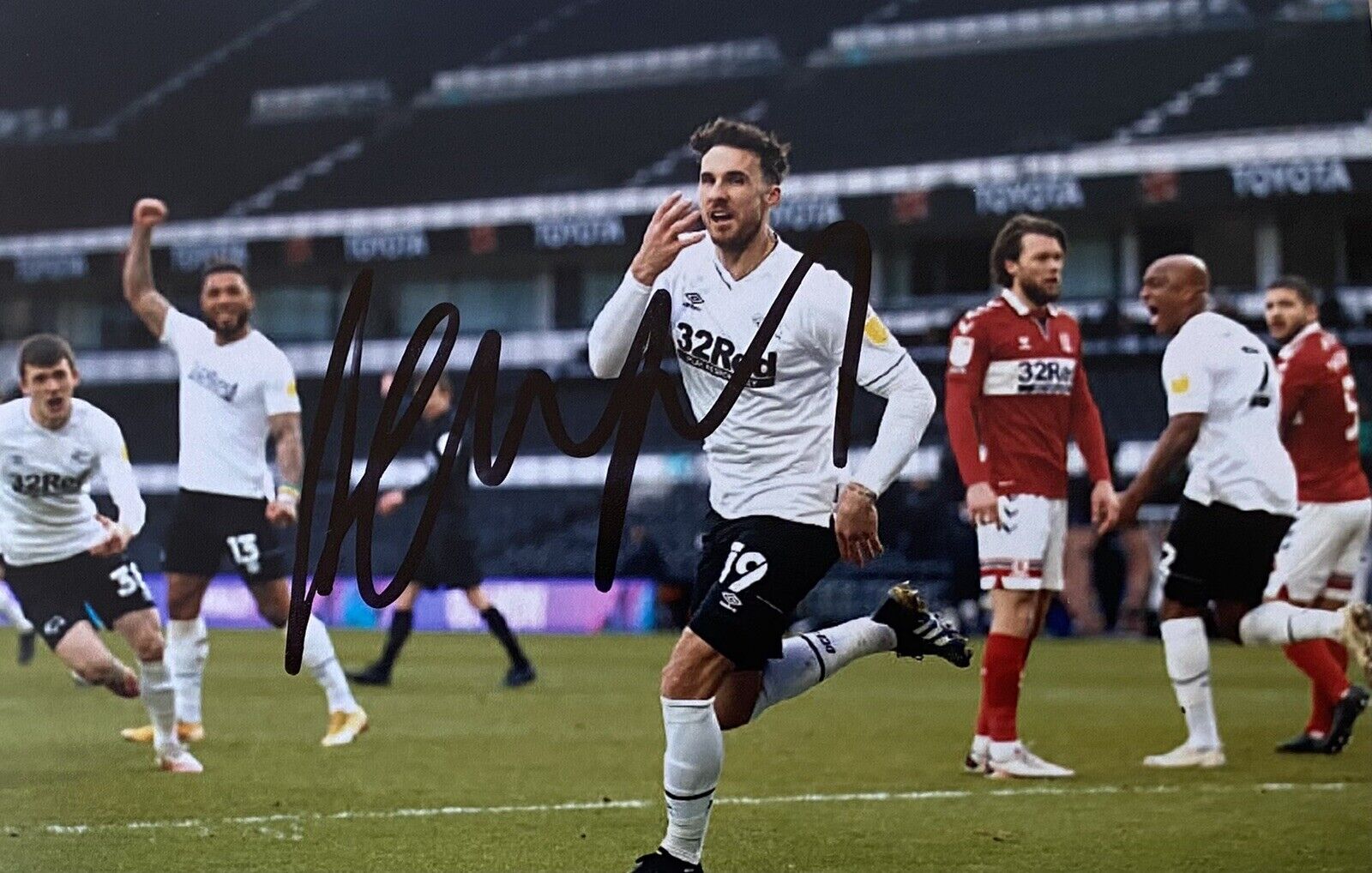 Lee Gregory Genuine Hand Signed Derby County 6X4 Photo Poster painting