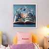 Castle In Book-11CT Stamped Cross Stitch 50*50cm/19.69*19.69in tapestrymarket