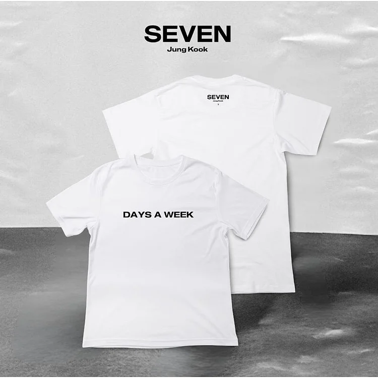 BTS Jungkook Solo Single SEVEN DAYS A WEEK T-shirt