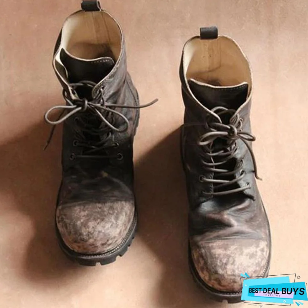 Vintage Outdoor Military Boots