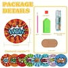 8pcs Dynamic Word Picture Diamond Painting Coasters