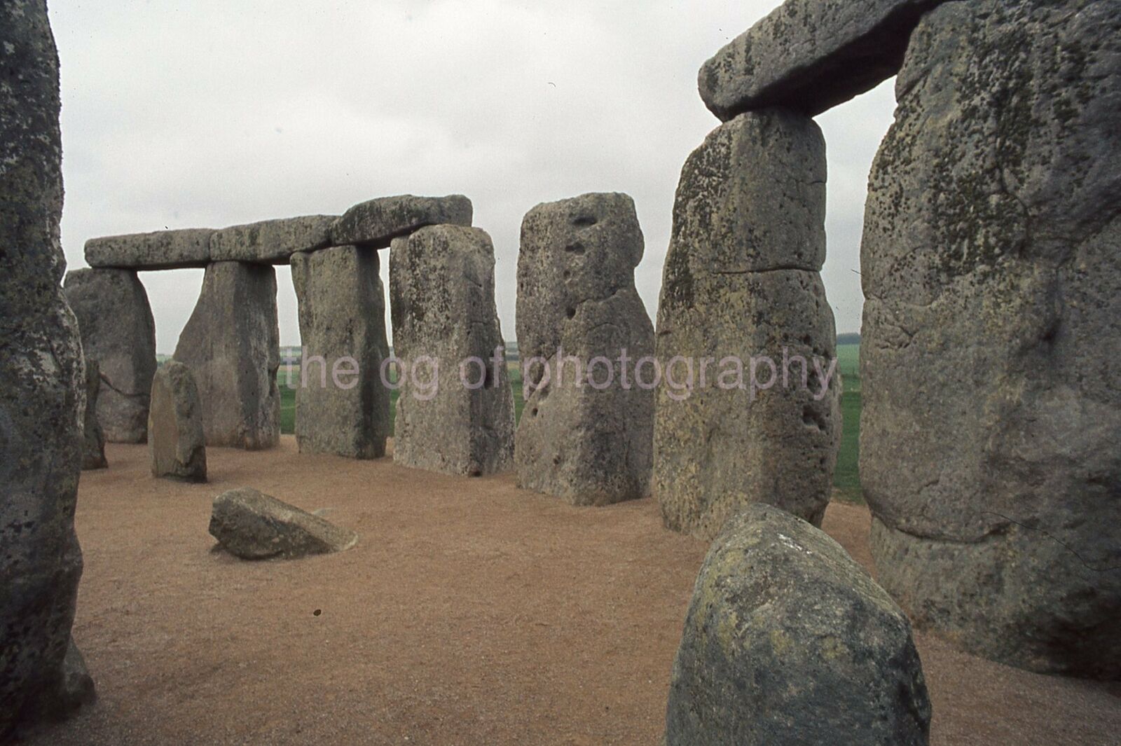 STONEHENGE 35mm FOUND SLIDE England COLOR Megalith Site Photo Poster painting 17 T 31 B