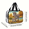 DIY Zebra Diamant Kunst Strass Make-up Tasche Transparent PVC Aufbewahrungspack Geschenk