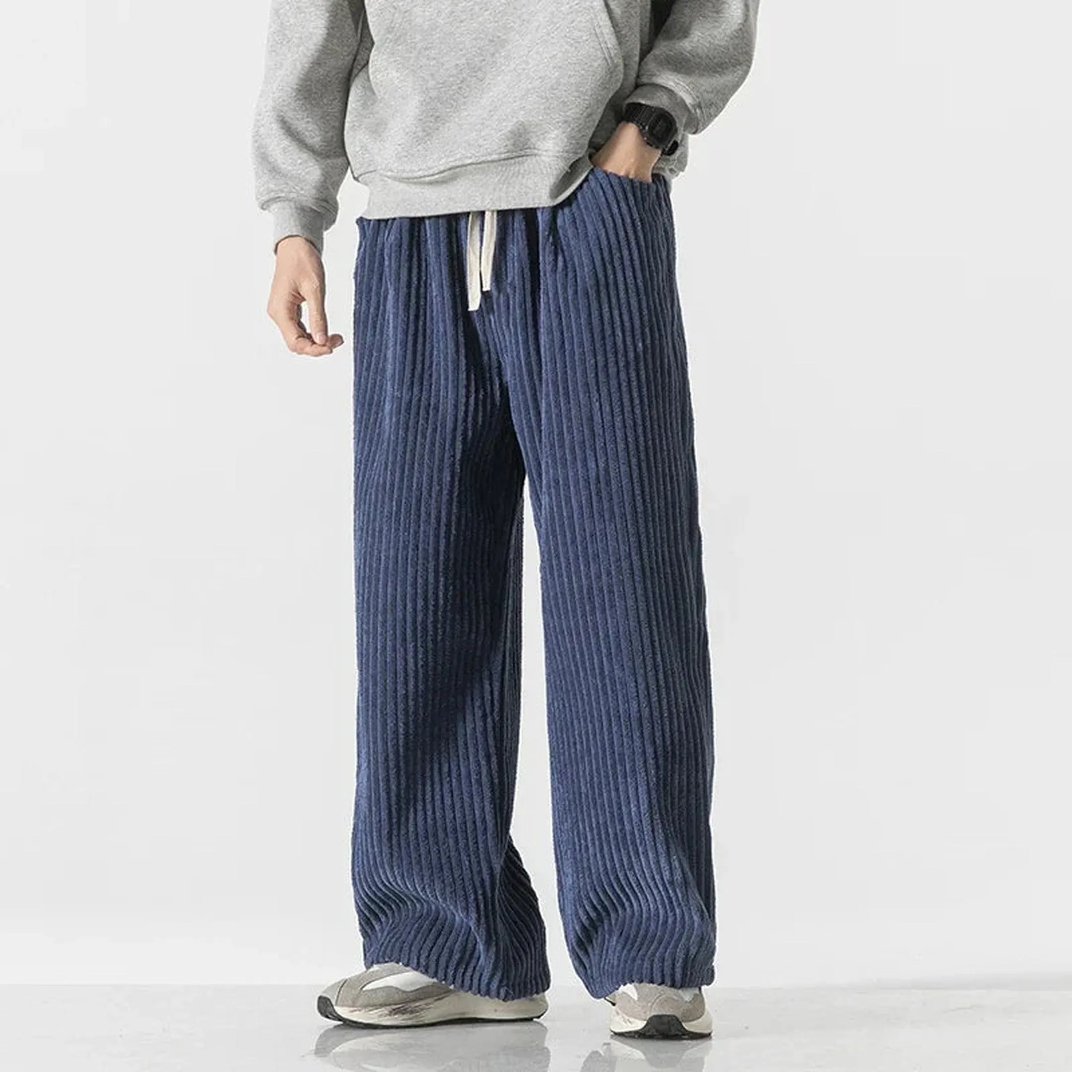 Men's Corduroy Trousers &ndash; Kyoto Relaxed Straight-Leg Minimalist