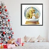 >SALE<5D DIY Full Round Drill Diamond Painting Christmas Crystal Balls J Decor 50x50cm