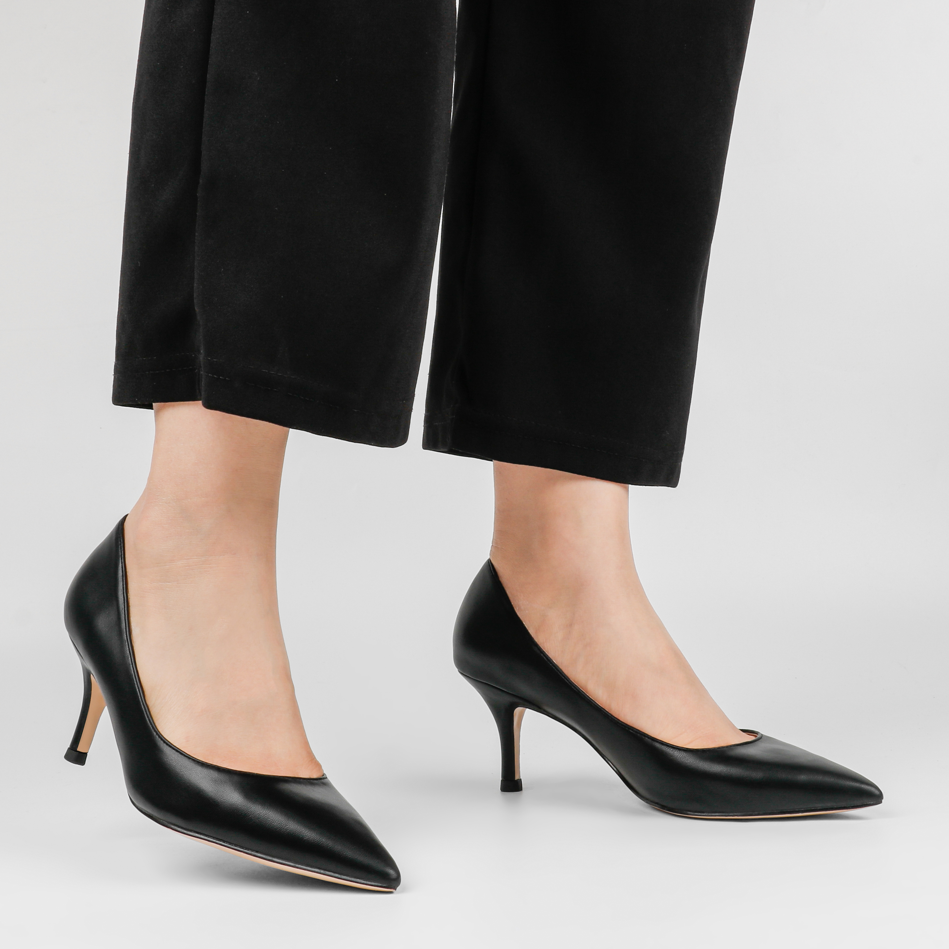 2.36" Kitten Heels Pumps Comfortable Women Daily Shoes-MERUMOTE