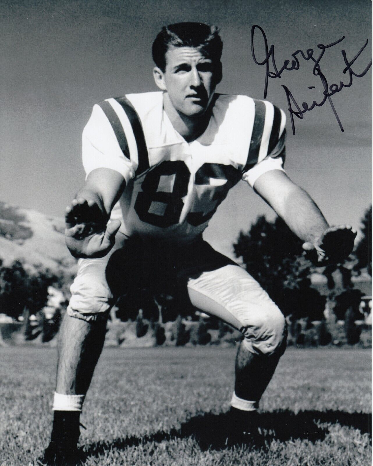 George Seifert #10 8x10 Signed w/ COA Oregon Ducks