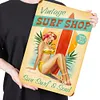 Girl on the beach - Vintage Metal Signs - 20*30cm/30*40cm