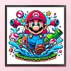 Super Mario-11CT Stamped Cross Stitch 40*40cm/15.75*15.75in tapestrymarket