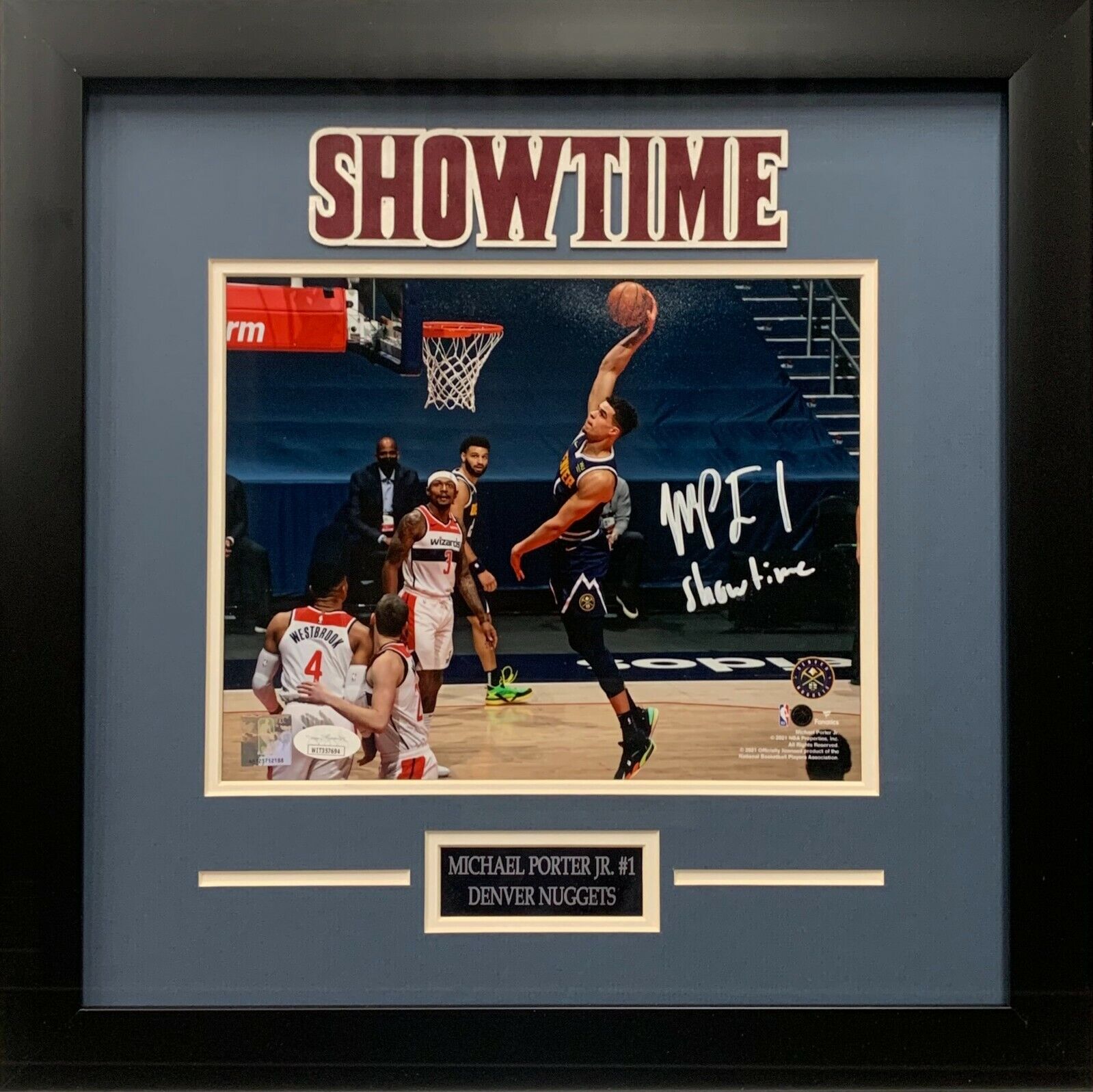 Michael Porter Jr autographed inscribed framed 8x10 Photo Poster painting NBA Denver Nuggets JSA