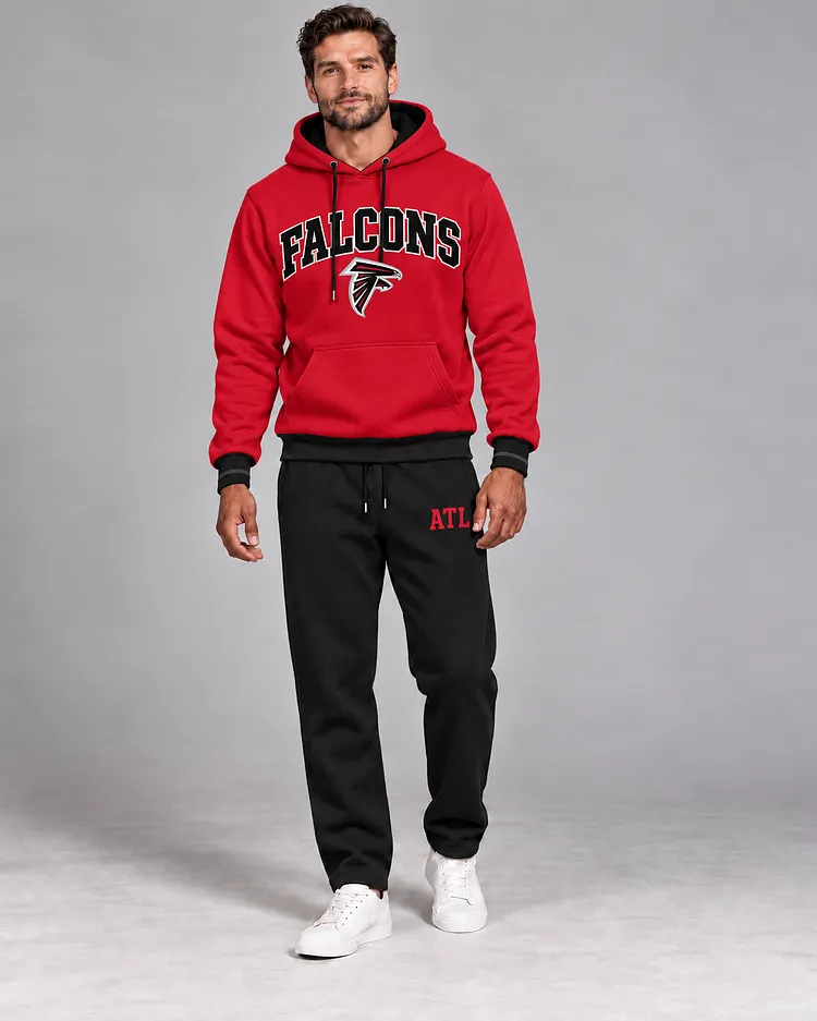 Atlanta Falcons Men's Hoodie And Pants Set - Design 4
