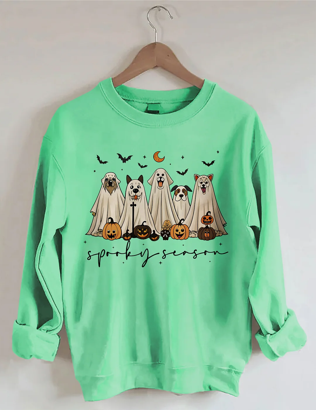 Retro Ghost Dog Sweatshirt