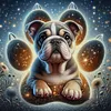 Dog Paw-11CT Stamped Cross Stitch 45*45cm tapestrymarket