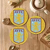 6 Stück Aston Villa FC DIY Diamond Painting Untersetzer Kits mit Halter für Erwachsene