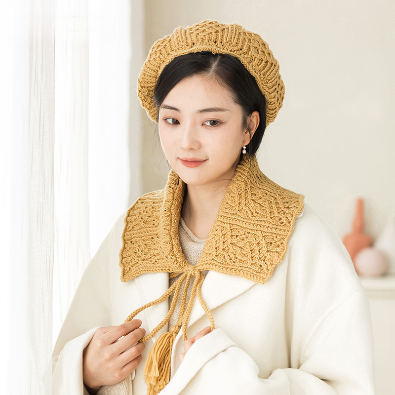 Susan's Beret & Scarf DIY Knitting Kit — Handmade Crochet Yarn Bundle