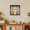 Croix ail&eacute;e - peinture diamant de forme sp&eacute;ciale - 30*30cm