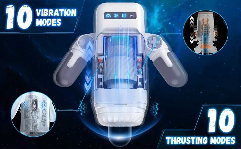 Automatic Male Masturbator with 10 Thrusting & Vibration Modes