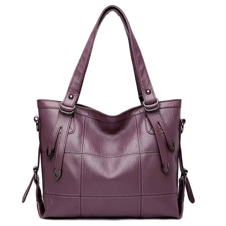 Women's Soft Leather Large Capacity Texture Shoulder Bag