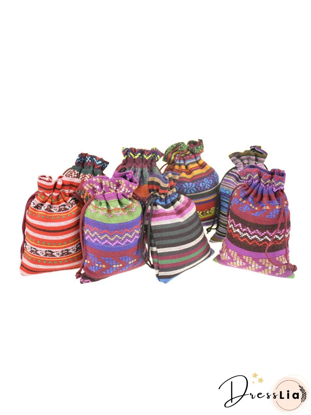 Ethnic Drawstring Storage Bag