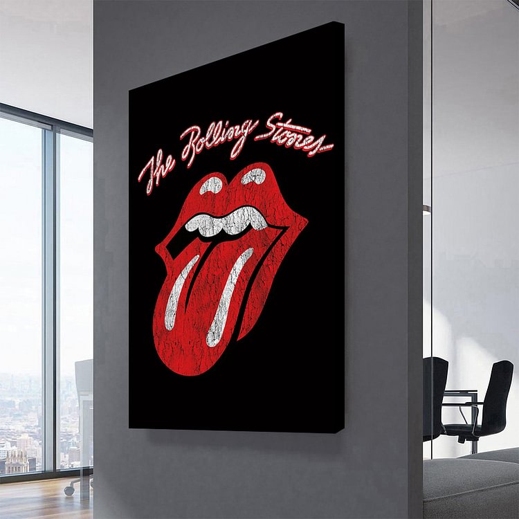 The Rolling Stones Classic Logo Canvas Wall Art MusicWallArt