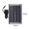 6W 12V DC5521 Camera Solar Panel Outdoor Home Surveillance Lighting Charger