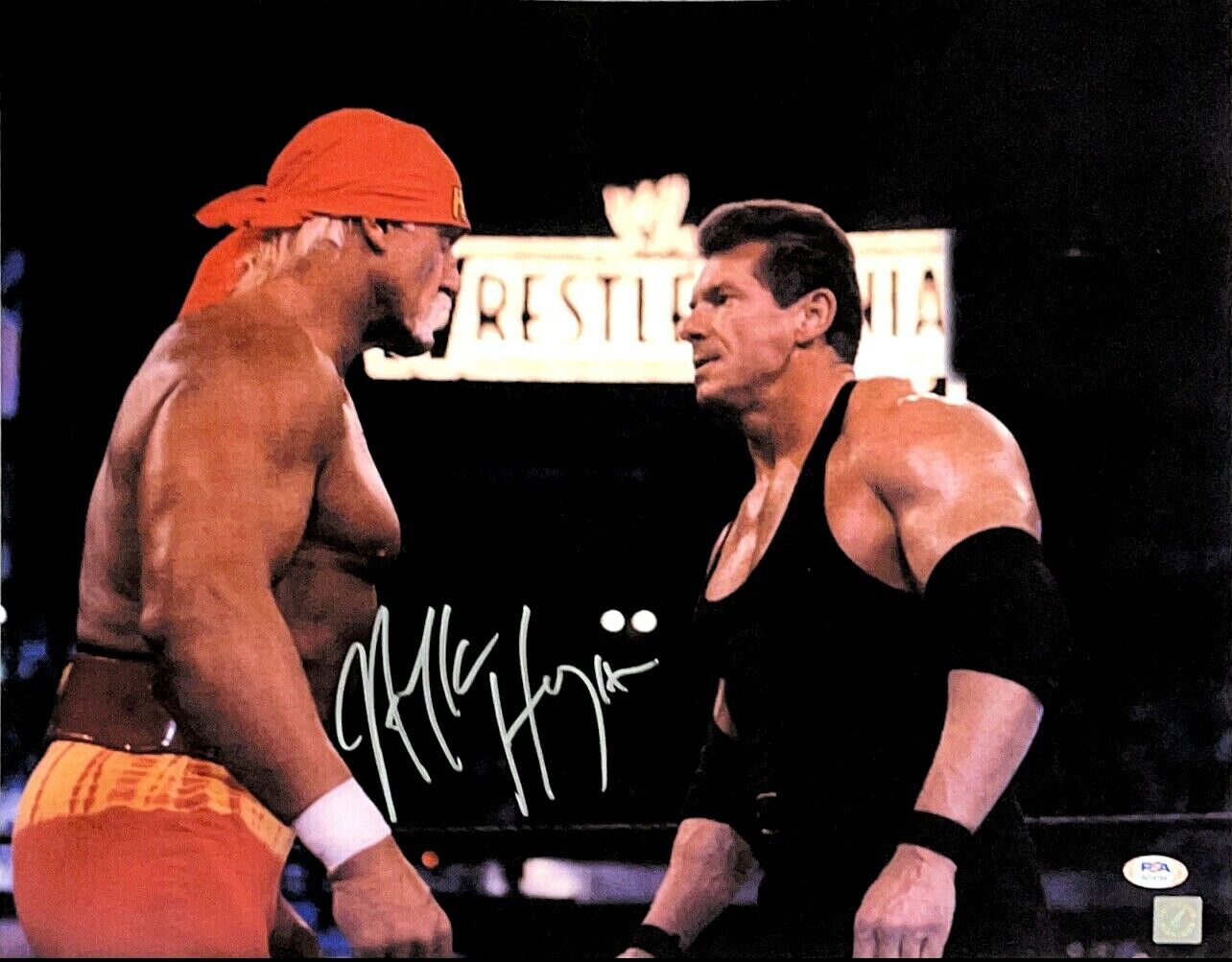 WWE HULK HOGAN HAND SIGNED AUTOGRAPHED 16X20 Photo Poster painting WITH PROOF AND PSA COA 1 RARE