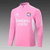 2022/2023 Lyon Half-Pull Training Suit Pink Football Shirt Set love fball