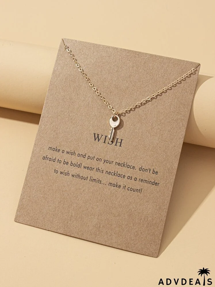 Key Charm Necklace