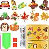12PCS Diamond Painting Magnets Refrigerator for Adult Kid Fridge Kit(Thanksgiving)