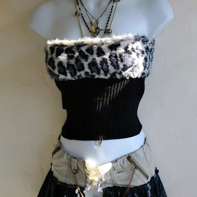 Aonga Y2K Women's suspenders vintage 2000s Harajuku emo girls cute summer new streetwear chic aesthetic rock Gothic sexy Punk tank top aonga