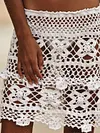 Hollow Crochet Beach Skirt Bottom